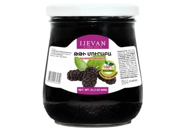 Melnā Zīdkoka ievārījums IJEVAN 600g