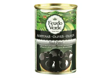Melnās olīvas bez kauliņiem FEUDO VERDE 300g