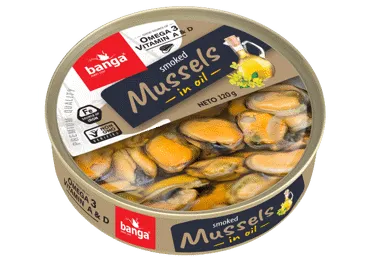 Mīdijas kūpinātas eļļā BANGA 120g