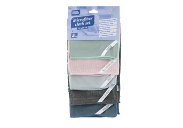 Mikrošķiedras tīrīšanas lupatiņas 5gab.