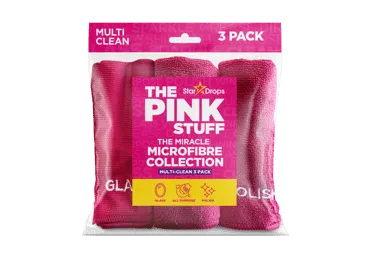 Mikrošķiedras lupat.THE PINK STUFF 3gab