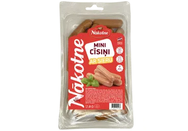 Mini cīsiņi ar sieru NĀKOTNE 400g