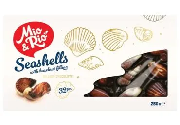 Mini šokolādes gliemežvāki MIO&RIO 250g