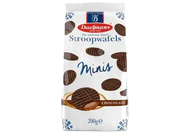 Mini stropvafeles ar šokolādi Daelmans 200g