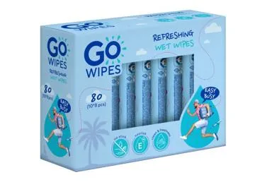 Mitrās salvetes GOWIPES Refreshing 10x8gb.