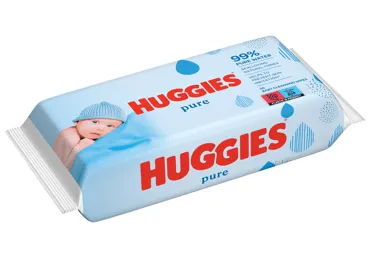 Mitrās salvetes HUGGIES Pure, 56gab