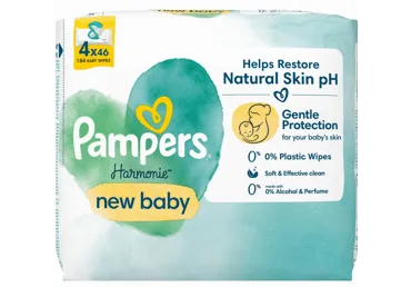 Mitrās salvetes PAMPERS Harmony New 4x46gab