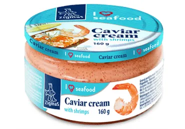 Moivas ikru krēms ZIGMAS ar garnelēm 160g