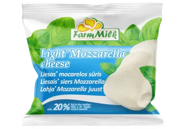 Mozzarella siers Ligh.FARM MILK 20% 125g