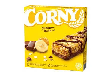 Musli batoniņi CORNY šokolādes-banānu 6x25g