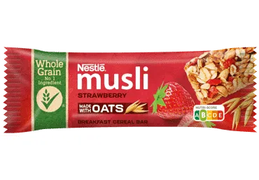 Musli batoniņš NESTLE zemeņu 35g