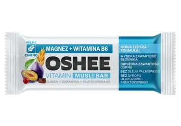 Musli batoniņš plūme un dzērvene OSHEE 40g