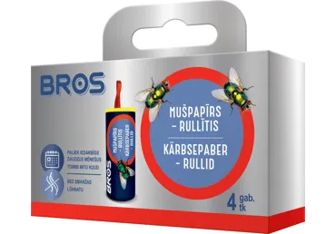 Mušpapīrs BROS rull.4gab.