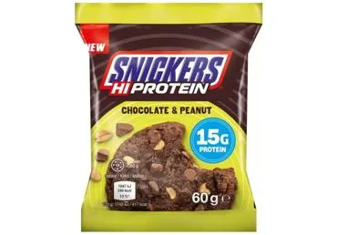 Olbaltumvielu cepums Hi Protein SNICKERS šokolādes - zemesriekstu 60g