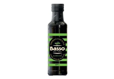 Olīveļļa Extra Virgin BASSO ar baziliku 250ml