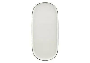 Ovāls šķīvis AURORA Dark Rim 25x11cm