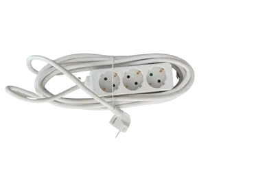 Pagarinātājs HENSKE ar zemējumu, 3 vietas, 5m