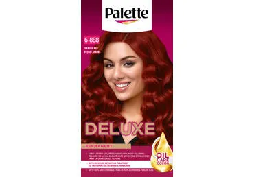 Palette Deluxe matu krāsa 6-888 ugunssarkans