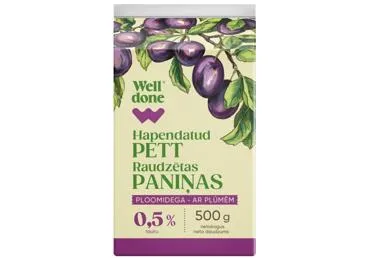 Paniņas WELL DONE plūmju 0,5% 500g