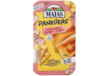 Pankūkas MĀJAS ar kūpinātu šķiņķi un sieru 420g