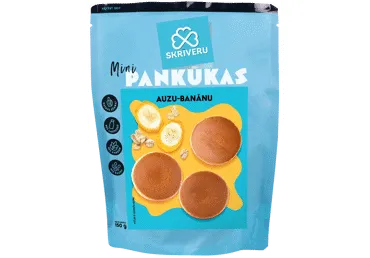 SKRĪVERU Auzu, banānu mini pankūkas 150g