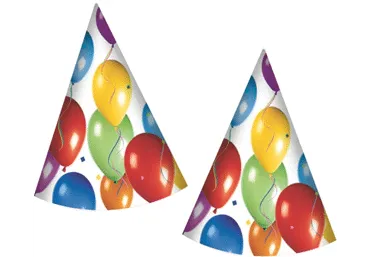 Papīra cepurītes Baloni 6gab.