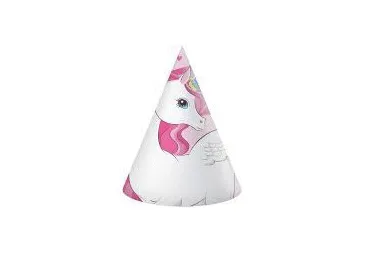 Papīra cepurītes UNICORN 6gab.