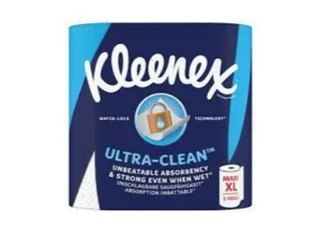 Papīra dvieļi KLEENEX Ultra Clean 2kārtas, 2 ruļļi ,74lap.