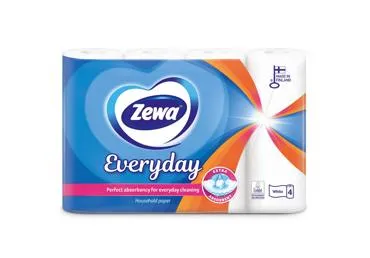 Papīra dvieļi ZEWA Everyday 2k. 4 ruļļi