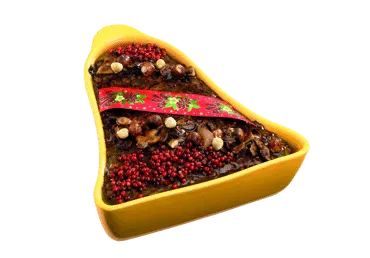 Pastēte ar sēnem un lazdu riekstiem sver.