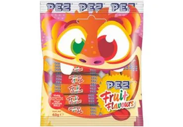 Pastilas ar augļu garšu PEZ 60g