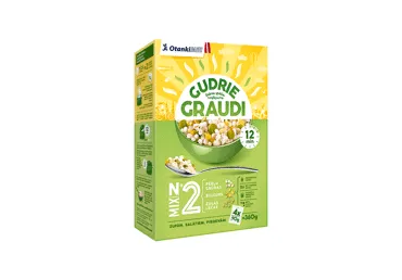 Grūbu, zaļo lēcu, bulgura maisījums GUDRIE GRAUDI, 4x90g