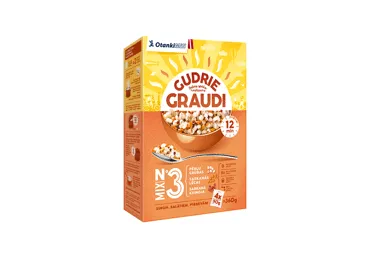 Grūbu, sarkano lēcu, kvinojas maisījums GUDRIE GRAUDI, 4x90g