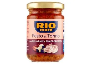 Pesto ar tunci, baklažāniem un kaltētiem tomātiem RIO MARE 130g