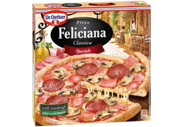 Pica FELICIANA  ar šķiņķi, sēnēm un salami 335g