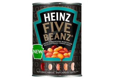 Piecu pupiņu maisījums tomātu mērcē HEINZ 415g