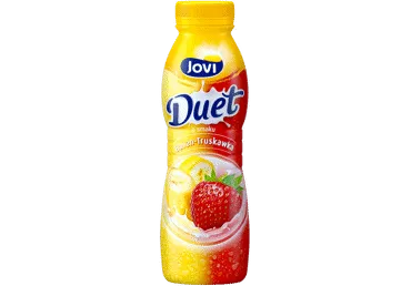 Piena dzēriens JOVI DUET banānu, zemeņu 350g