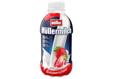 Piena dzēriens MULLERMILCH ar zemenēm 400g