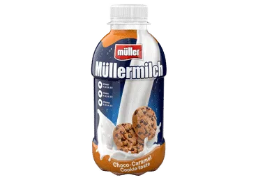 Piena dzēriens MULLERMILCH karameļu šokolādes cepumu 400g