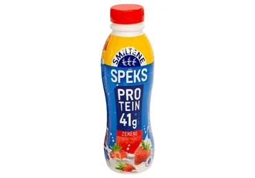 Smiltene Olbaltumvielu dzēriens Piena spēks zemeņu 460ml