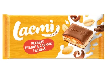 Piena šokolāde LACMI zemesriekstu un karameļu 87g