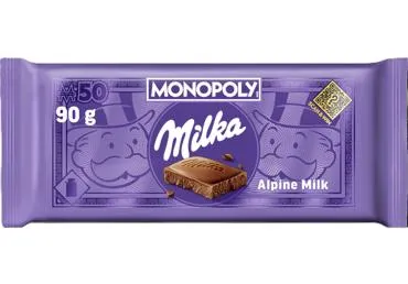 Piena šokolāde MILKA Alpu piena 90g