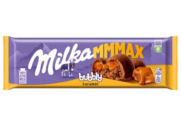 Piena šokolāde MILKA Bubbly ar karameli 250g