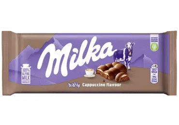 Piena šokolāde MILKA Bubbly Cappuccino 97g