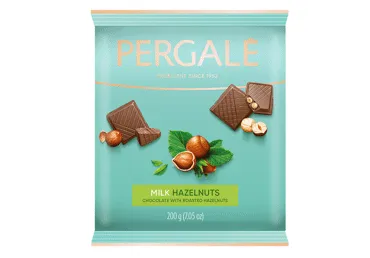 Piena šokolāde PERGALE ar riekstiem 200g