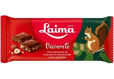 Piena šokolāde Laima Vāverīte 90g