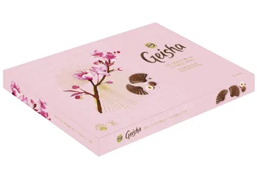 Piena šokolādes konfekšu kaste GEISHA 185g