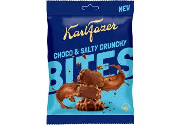 Piena šokolādes kraukšķu uzkodas KARL FAZER 94g