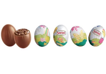 Piena šokolādes olas SORINI sver.