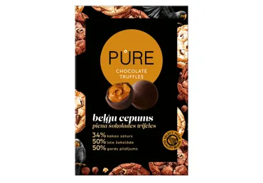 Trifeles pien.šok.Pure ar beļģu cepumu krēma pildījumu 148g